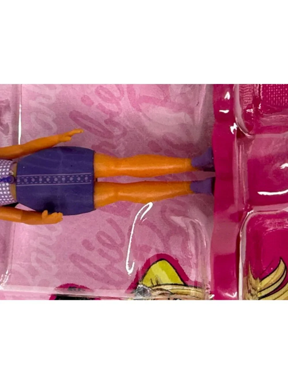 Barbie Mini Figure Purple Dress New